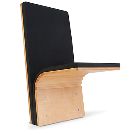 JumpSeat Standard with black upholstery and lowered seat